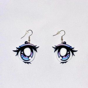 anime eye earrings
